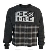 Bottega Desires Hybrid Flannel Tee Black