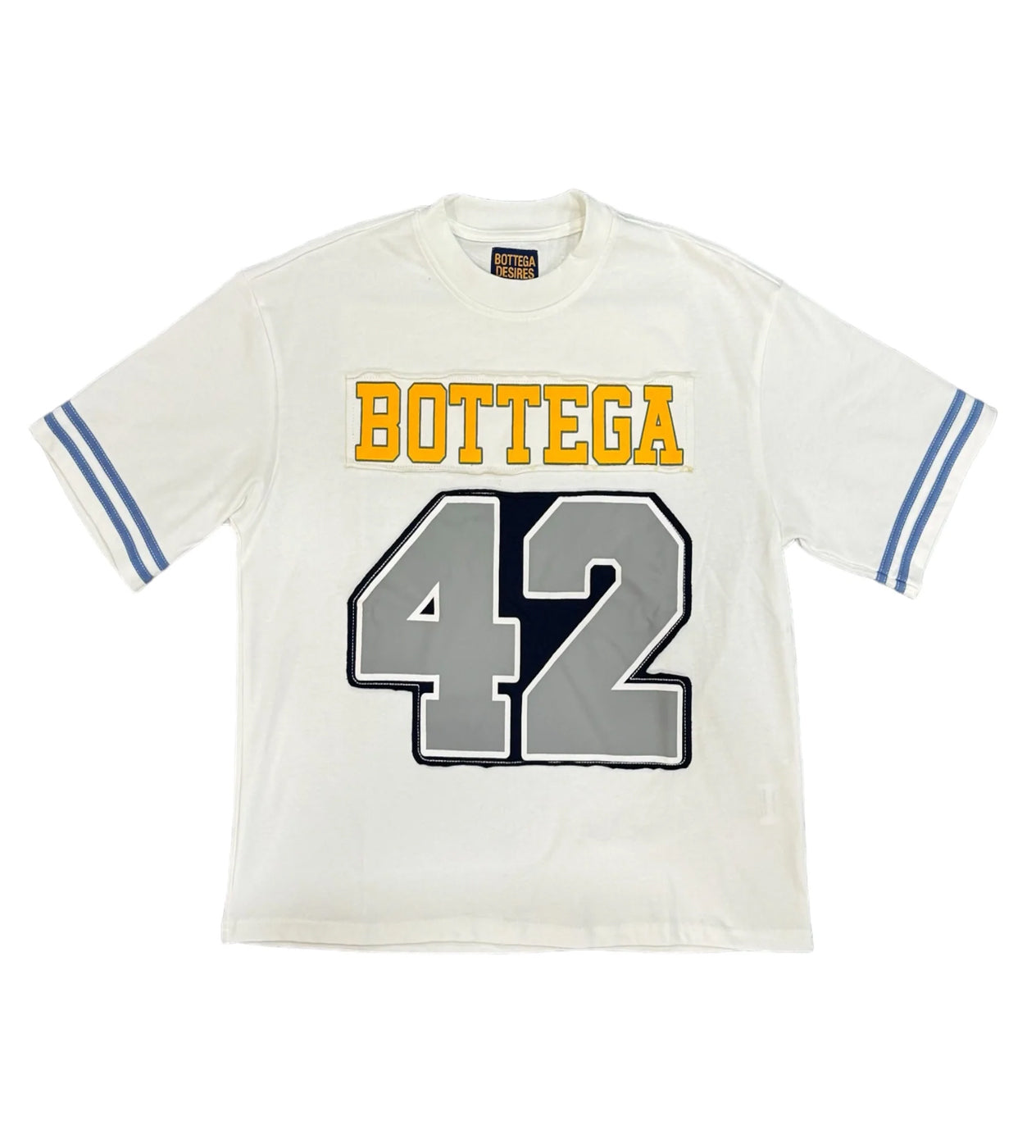ポジャギNo.42 Bottega Desires Jackie Robinson Football Jersey White – Restock AR