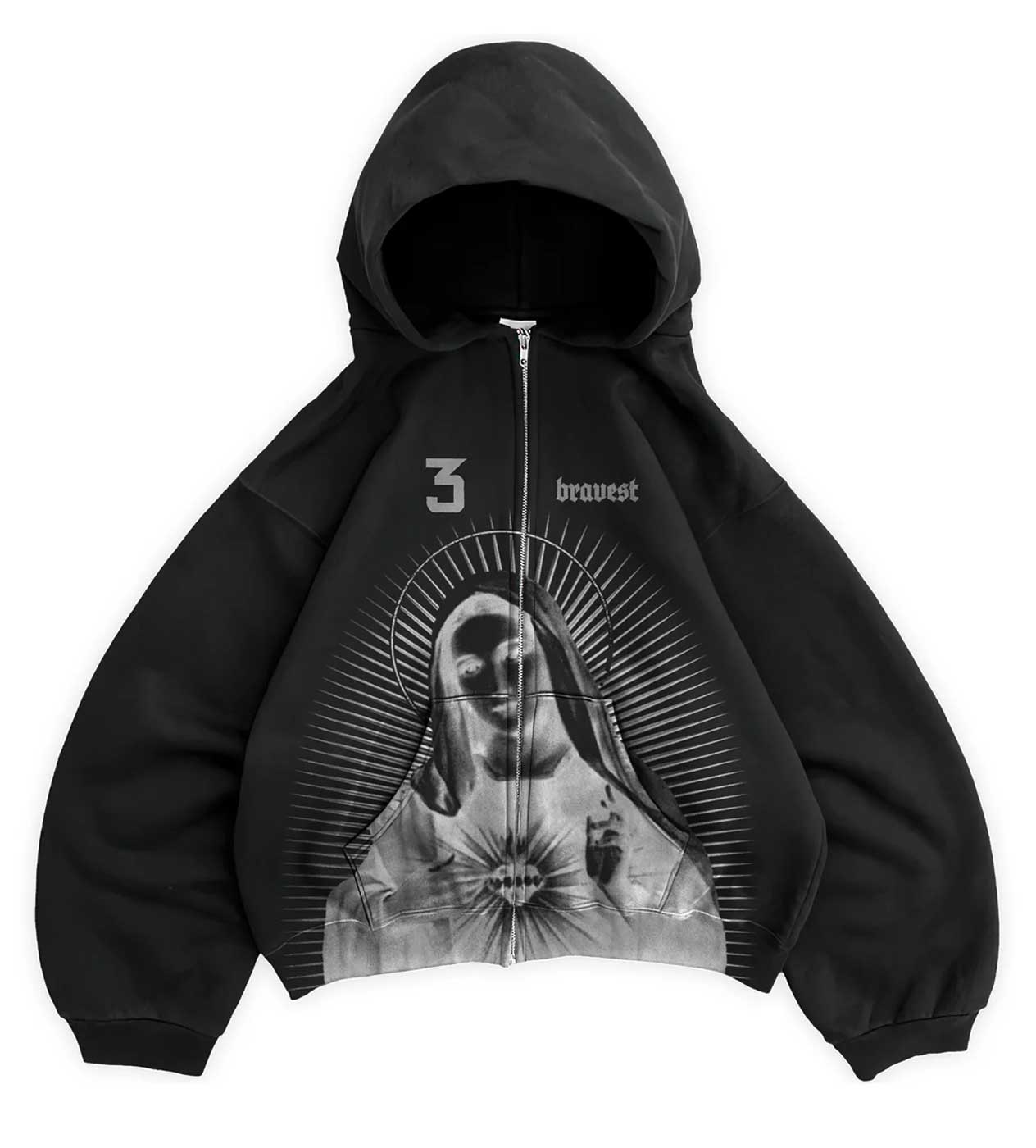 Bravest Studios Mary Zip Up Black V2 – Restock AR