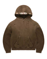 Bravest Studios Sapphire Zip Up Hoodie Vintage Brown