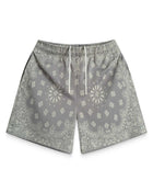 Bravest Studios Screen Printed Paisley Two Tone Shorts Concrete