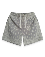 Bravest Studios Screen Printed Paisley Two Tone Shorts Concrete
