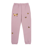 Butterfly Fleece Sweatpants Pink