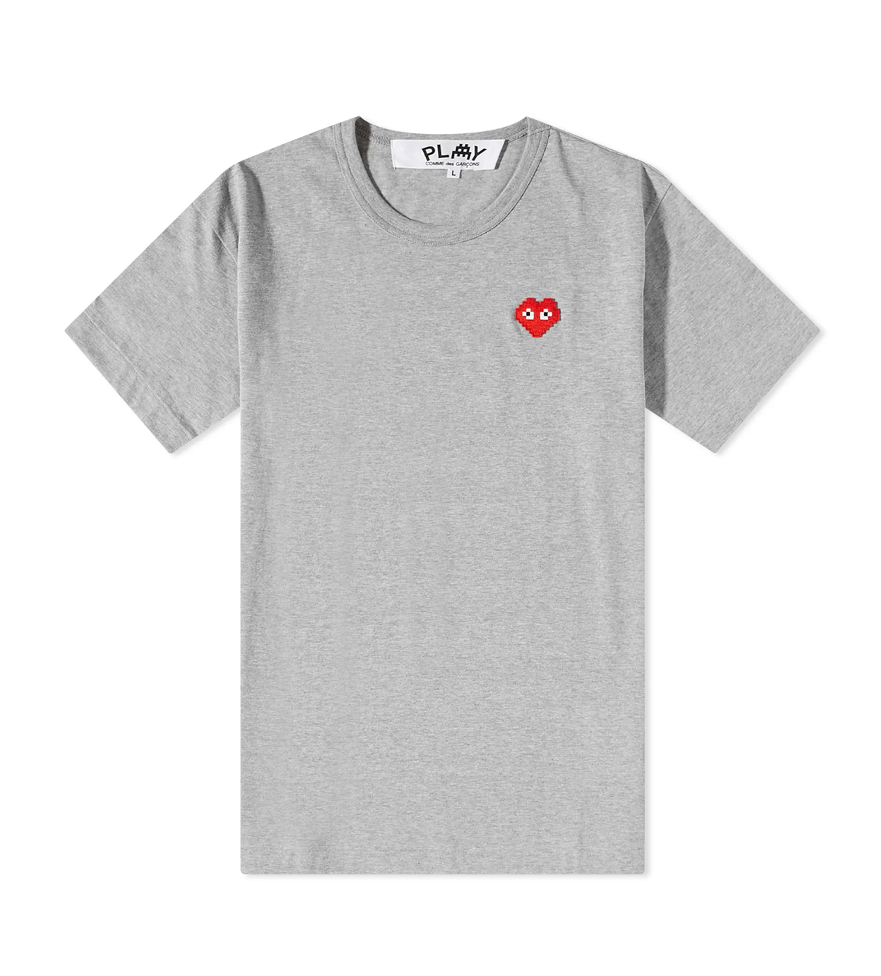 CDG Grey Small Heart T-Shirt – Restock AR