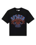 Sp5der Champions League Slub Tee Black/Blue