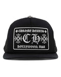 Chrome Hearts Black Hollywood Trucker Cap