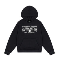 Product Image Of Denim Tears ADG Black Hoodie Front View
