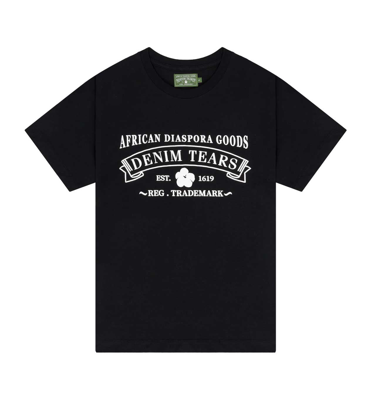Denim Tears ADG Black Tee Front View