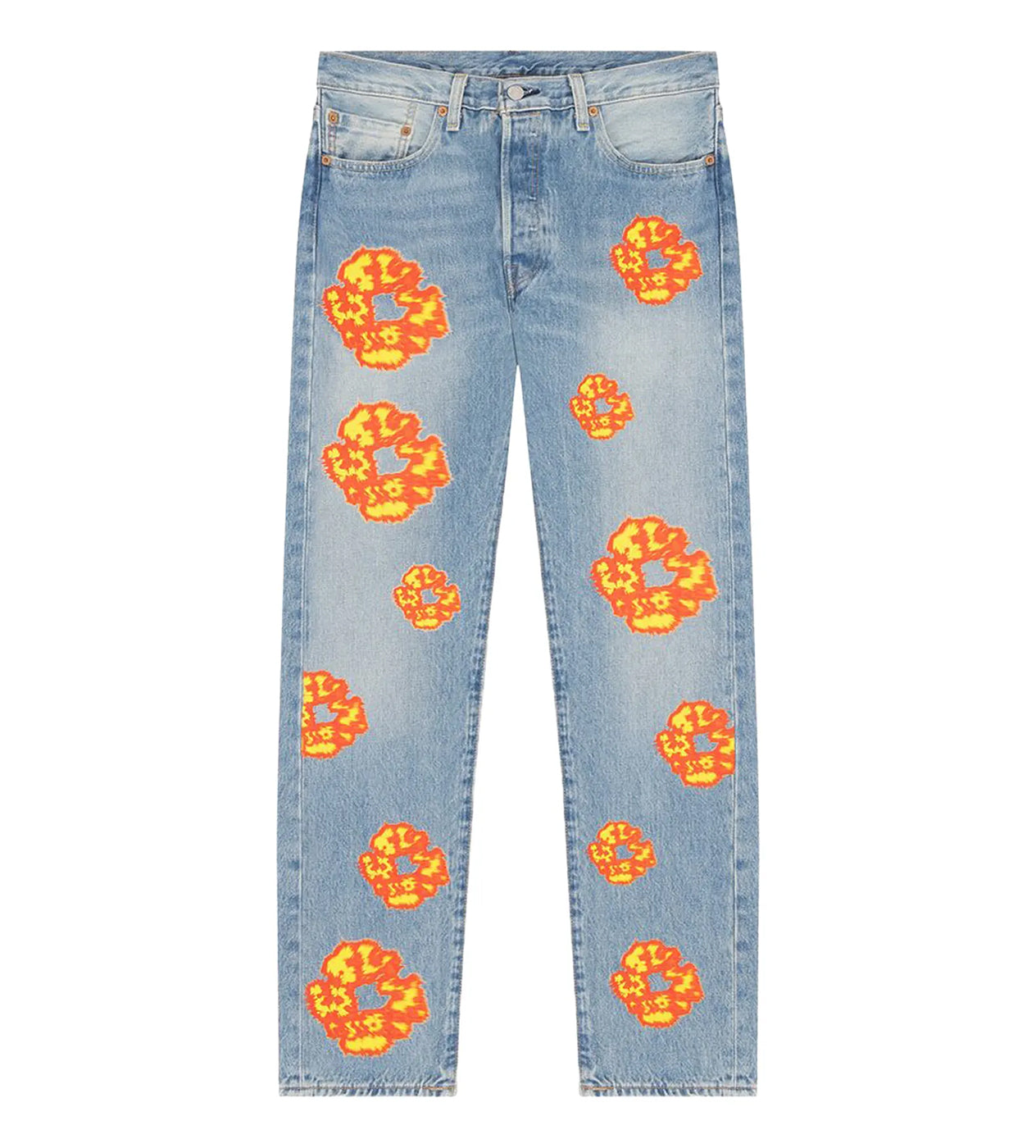 Denim Tears Offset Cotton Wreath Jeans Light Blue Wash – Restock AR