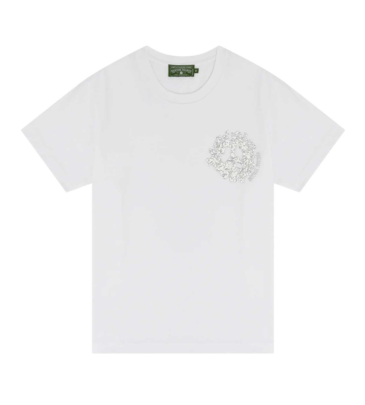 Denim Tears University White Tee front view