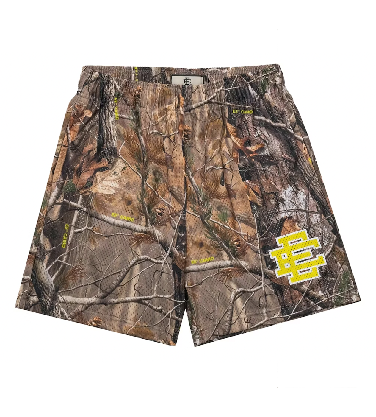 Eric Emmanuel Camo Yellow Shorts – Restock AR