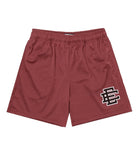 Eric Emanuel Basic Shorts Maroon/Black/White