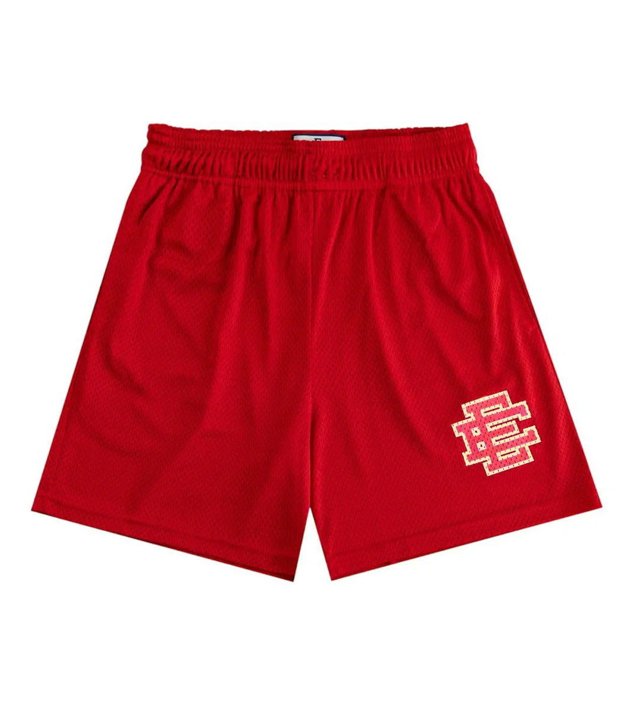 Eric Emanuel Basic Shorts Red/Cream – Restock AR