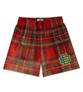 Eric Emanuel Basic Shorts Red/Brown Plaid