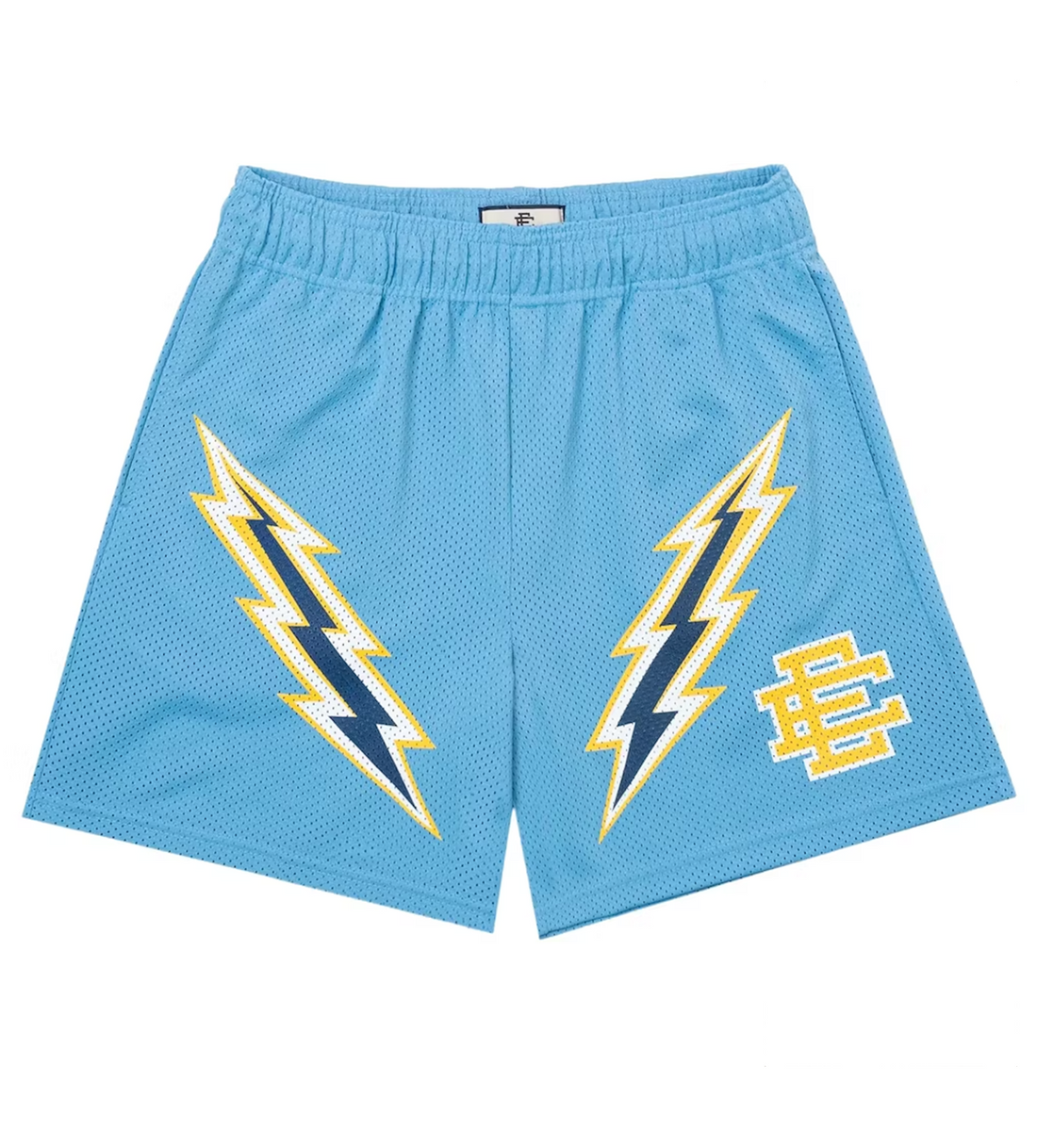 Eric Emanuel Blue Lightning Blue/Yellow Shorts