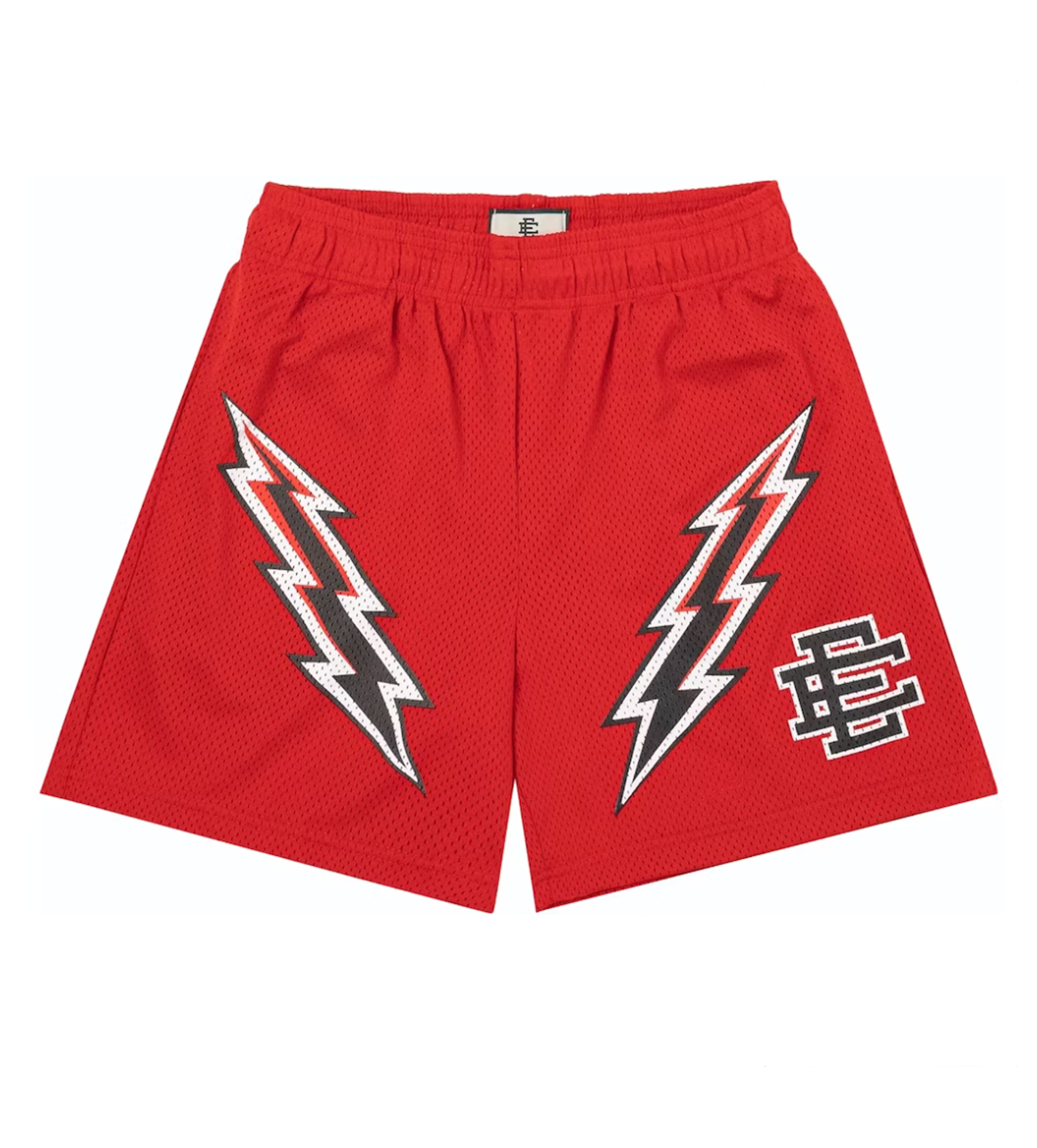 Eric emanuel(エリックエマニュエル)ハーフパンツ red Black Eric Emanuel Red Lightning Black/Red – Restock AR