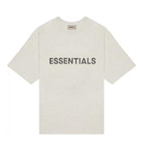 Essentials Oatmeal Tee Front Logo