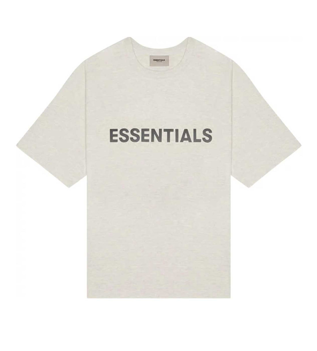 Essentials Oatmeal Tee Front Logo