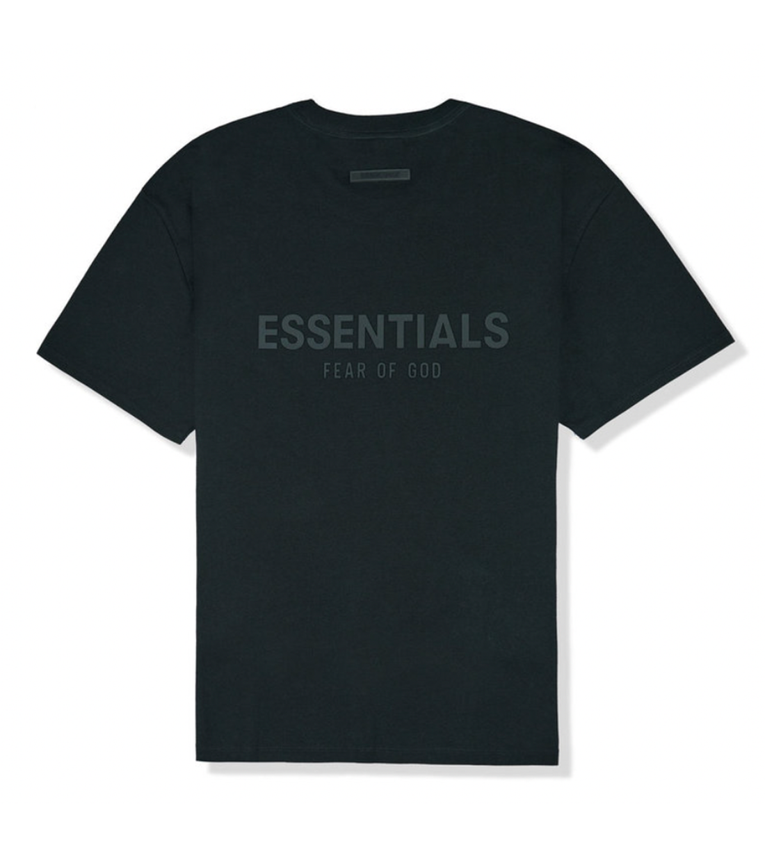 Essentials Black Tee Back Logo