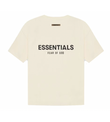 Essentials Cream Tee Back Logo
