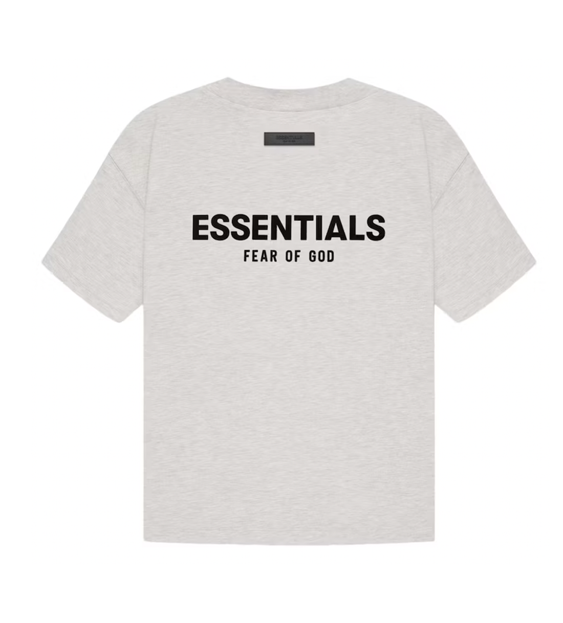 Essentials Oatmeal Tee Back Logo