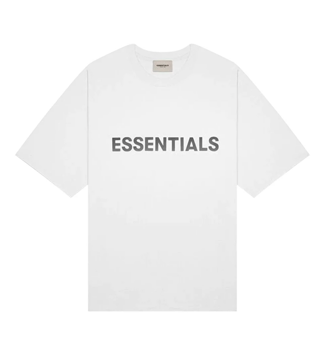 Essentials White Tee Front Logo