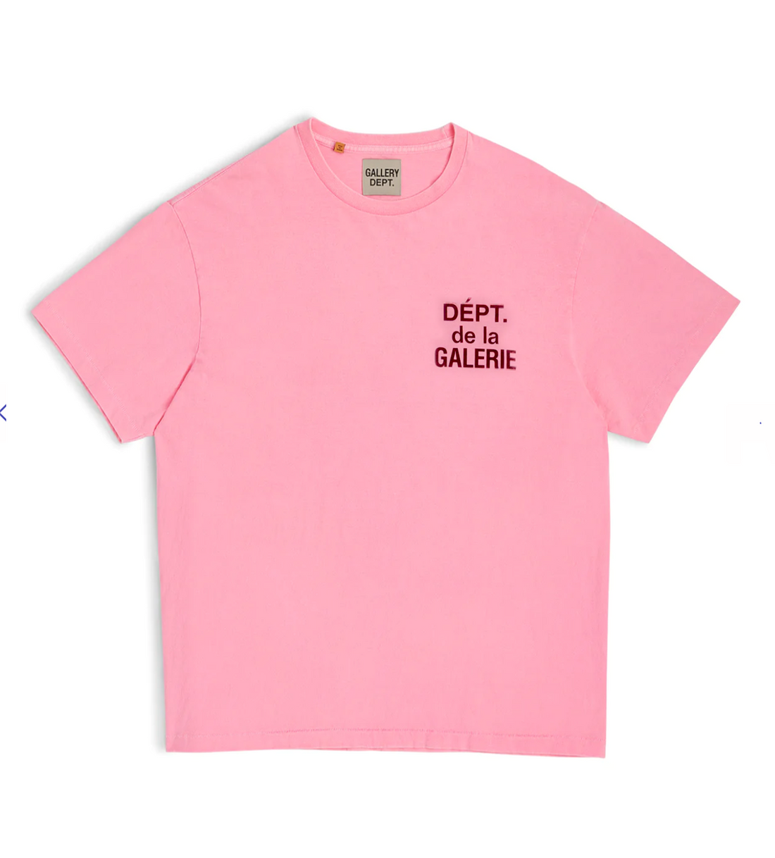 Gallery Dept. French Souvenir Flo Neon Pink Tee, Front View