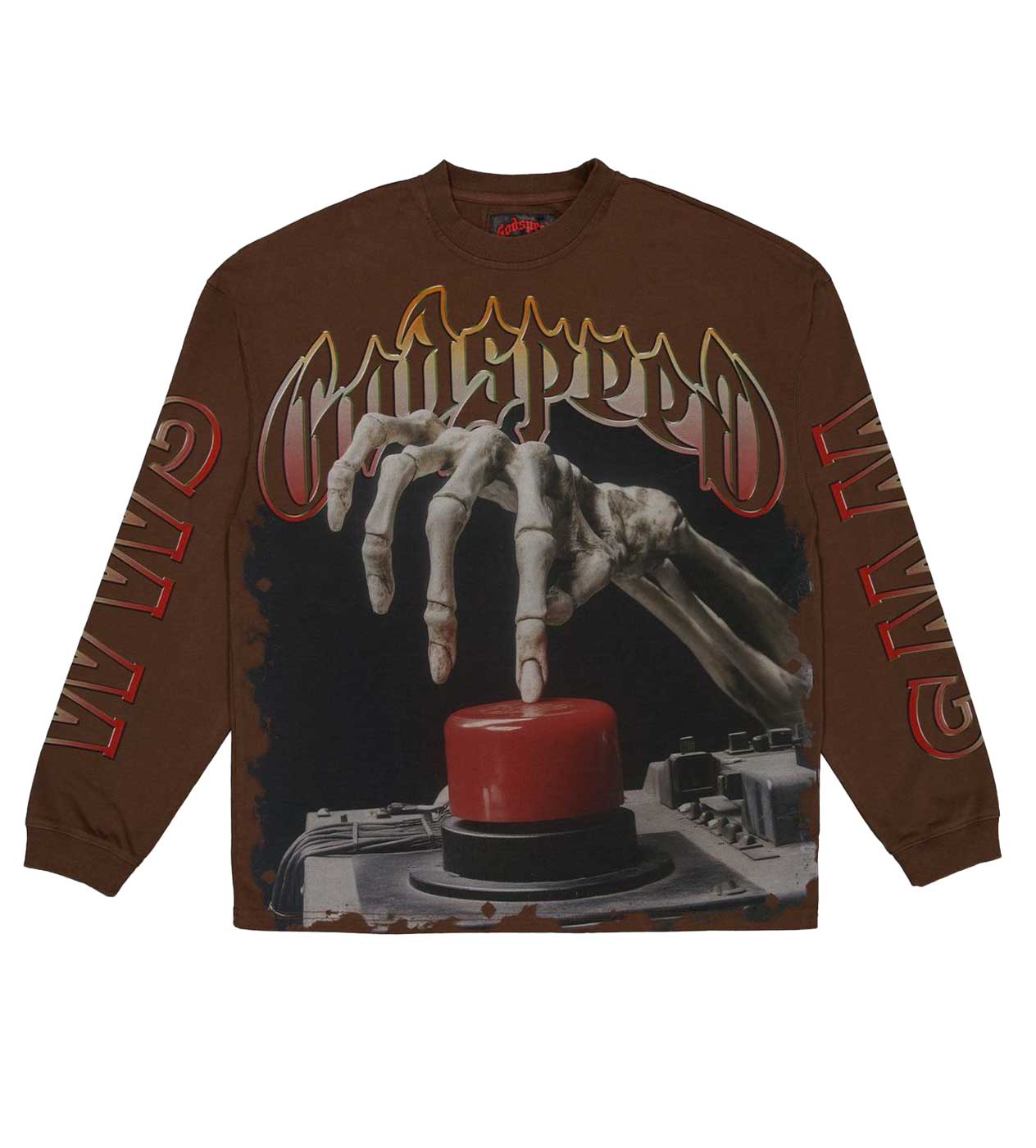 Godspeed Code Red L/S Tee Brown – Restock AR