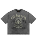 Godspeed Collegiate Tee Grey Wash