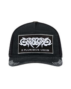 Godspeed E Pluribus Trucker Hat Black/White