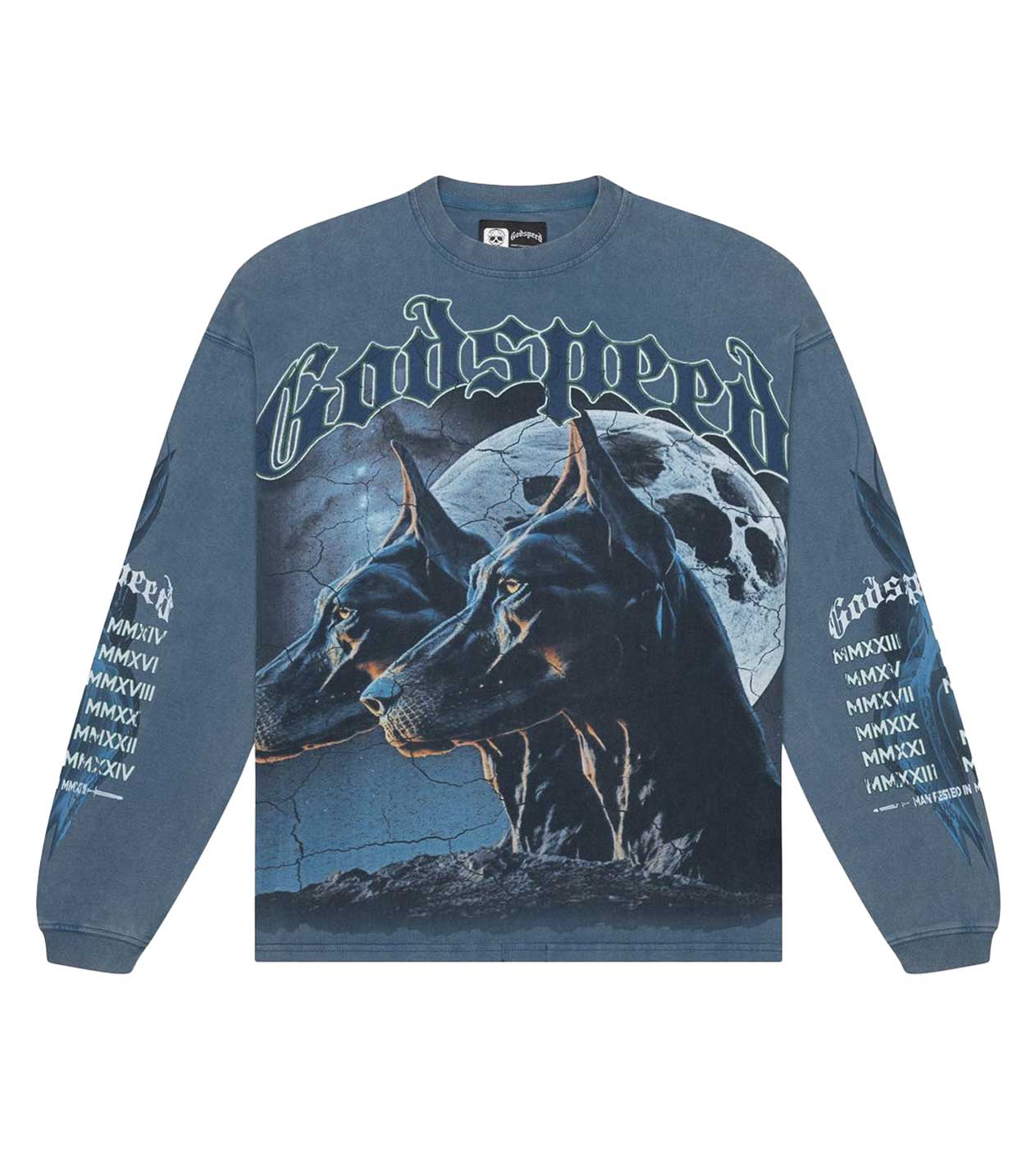 Godspeed F.T.D L/S Tee Blue – Restock AR