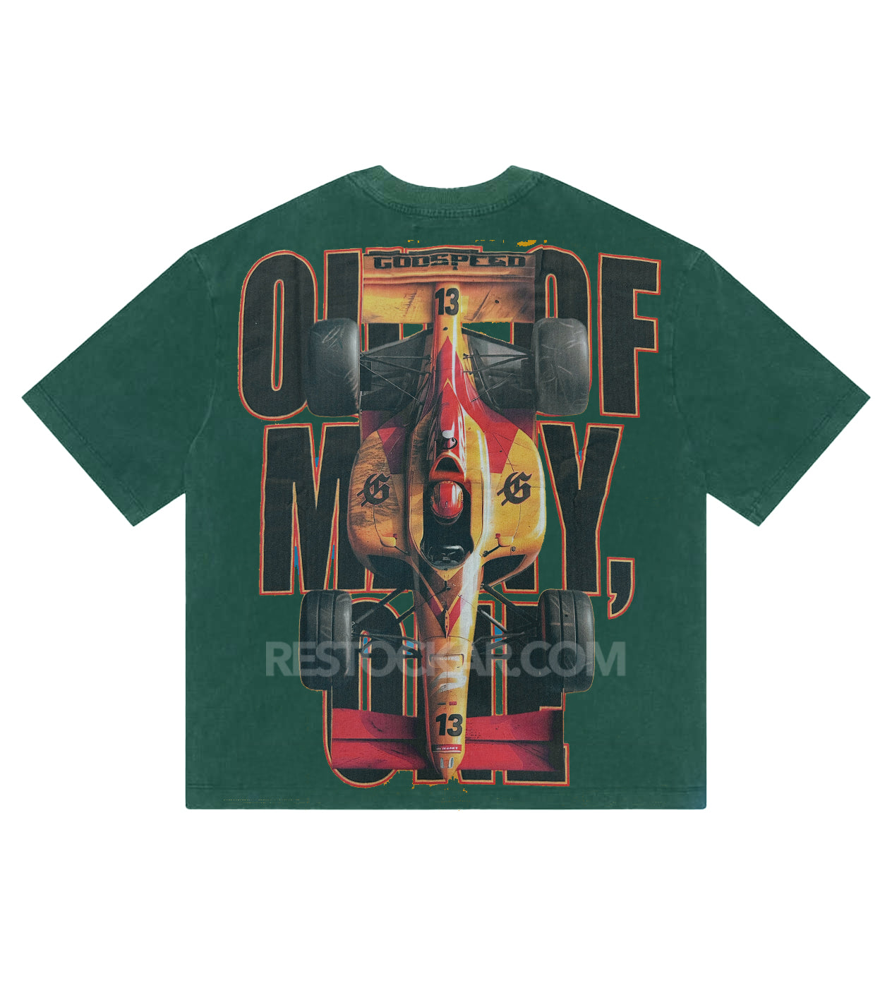 Godspeed F1 Finish Line Tee Forrest Green