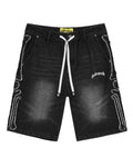Godspeed Femur Frayed Denim Shorts Black