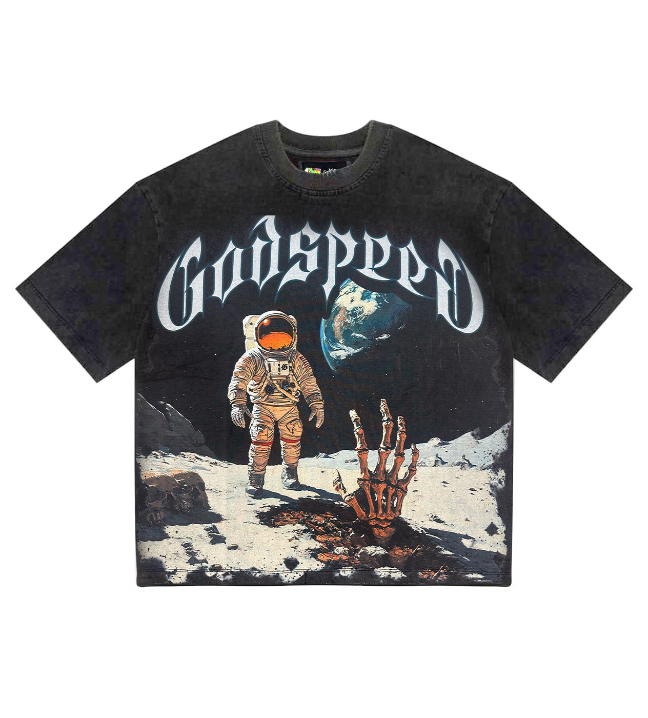 Godspeed First Contact Tee Black Wash