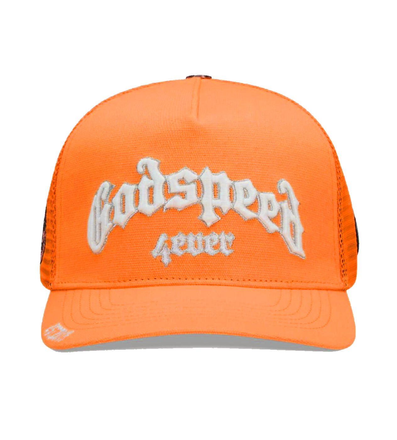Godspeed Forever Citrus Trucker Hat Orange – Restock AR Godspeed Forever Citrus Trucker Hat Orange – Restock AR