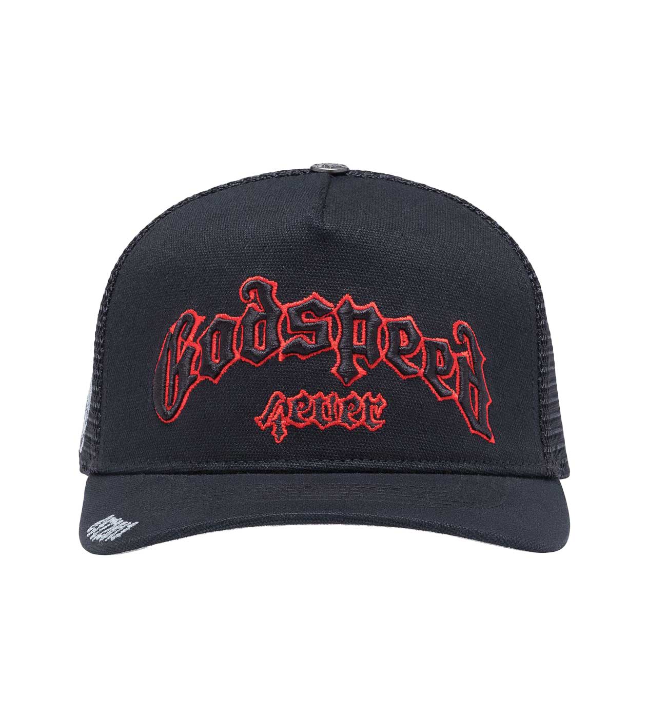 Godspeed Forever Trucker Hat Black/Red – Restock AR