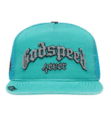 Godspeed Forever Trucker Hat Teal