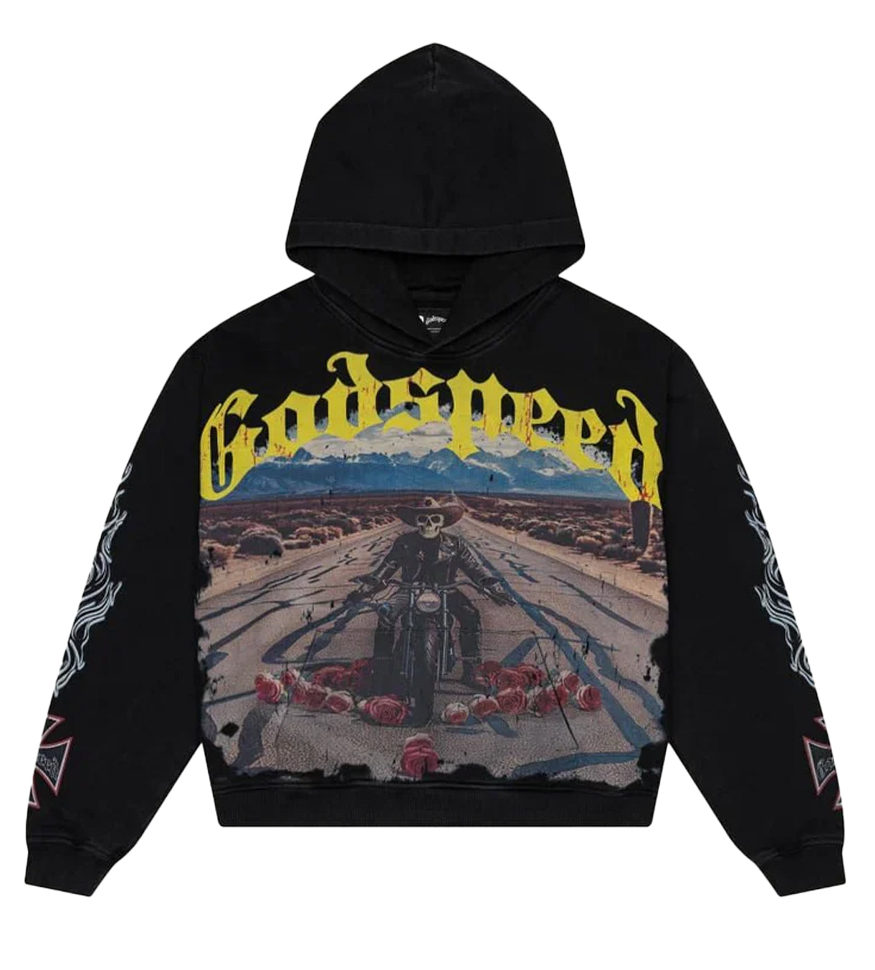 Godspeed Long Lonely Hoodie Washed Black
