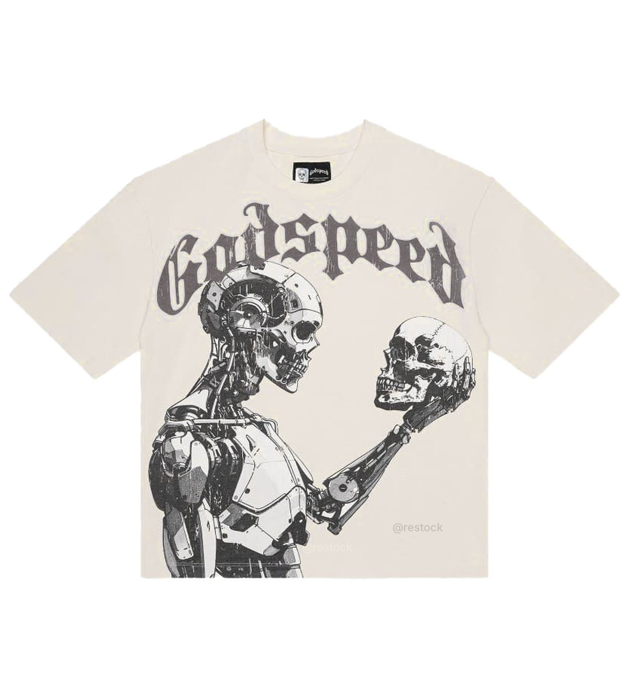 Godspeed Mankind vs AI 3 Tee Bone/Black
