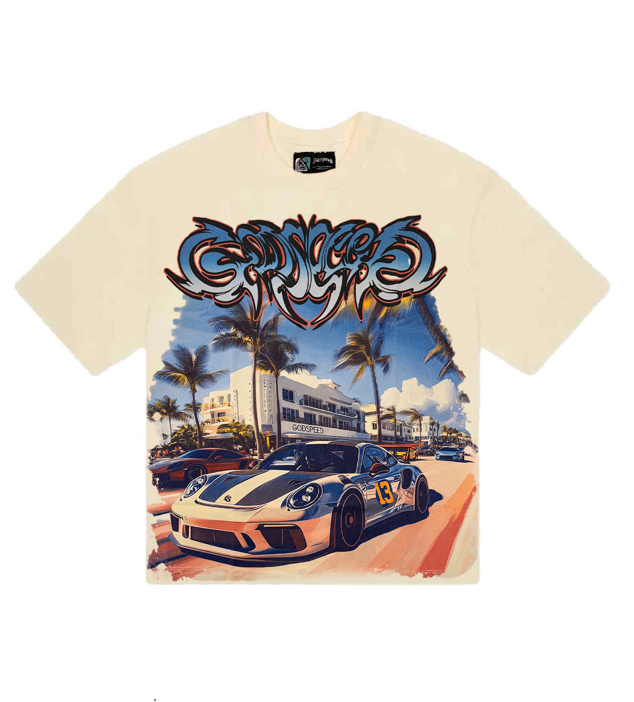 Godspeed Miami GT Tee Cream *Miami Exclusive*