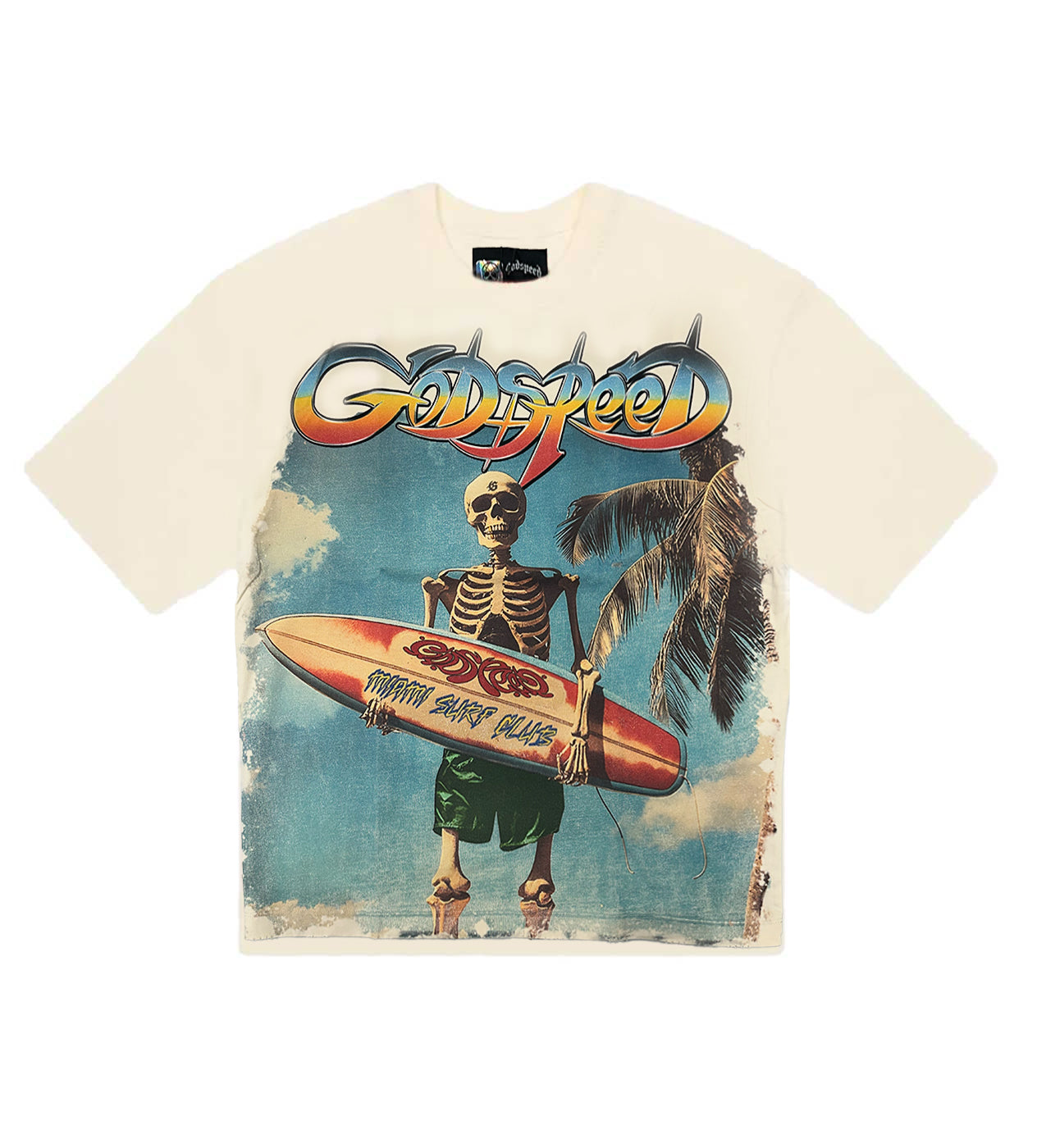 Godspeed Miami Surf Tee Cream *Miami Exclusive* – Restock AR