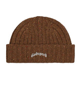 Godspeed OG Logo Emblem Beanie Brown Speckle