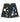 Godspeed Patchwork Brand Boom Denim Shorts Black