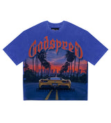 Godspeed Sunset Blvd Tee Blue