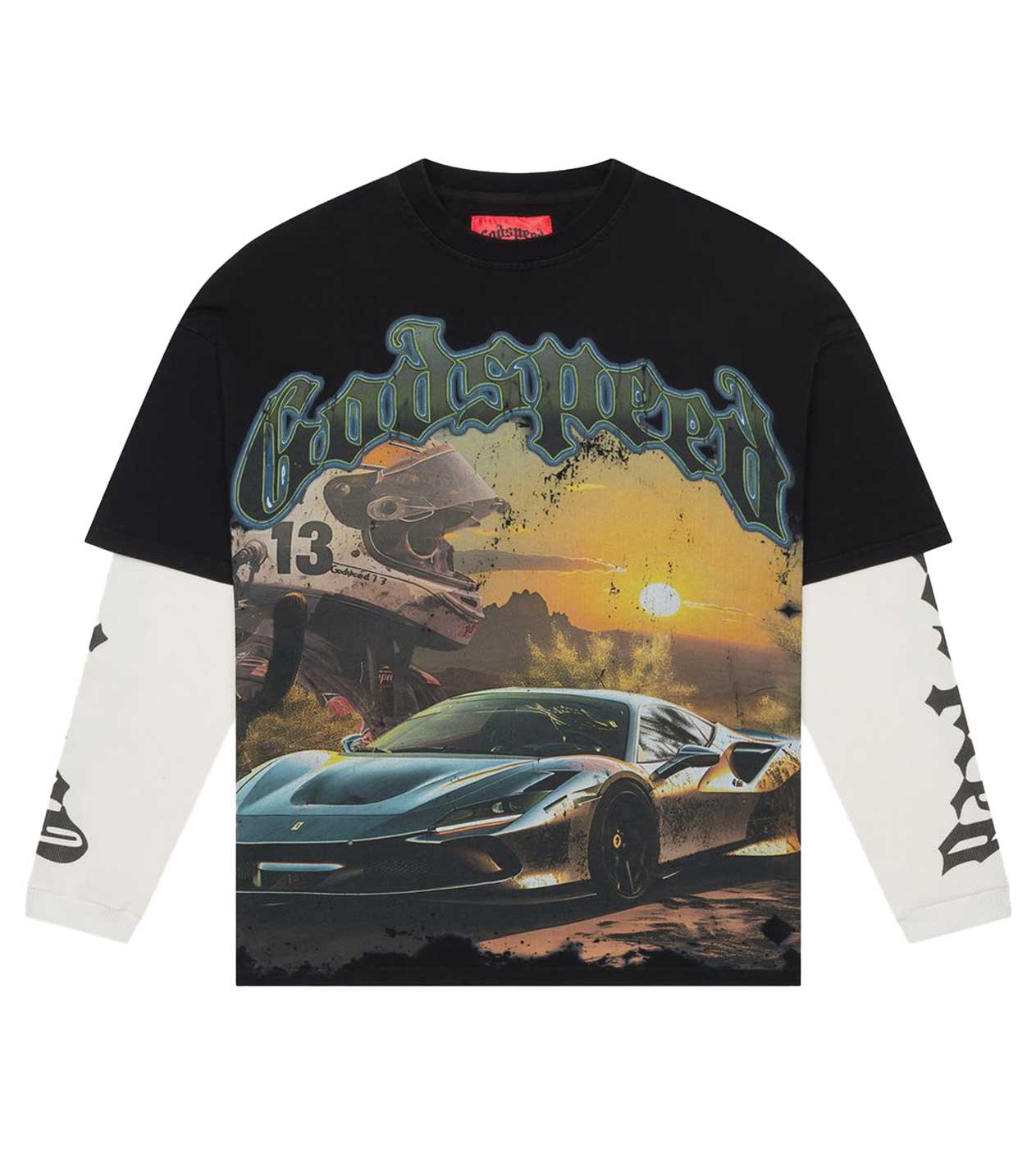 Godspeed Sunset Drift L/S Thermal Washed Black – Restock AR