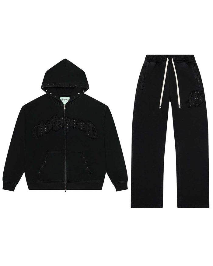 Godspeed Symmetric Studded Sweatsuit Black