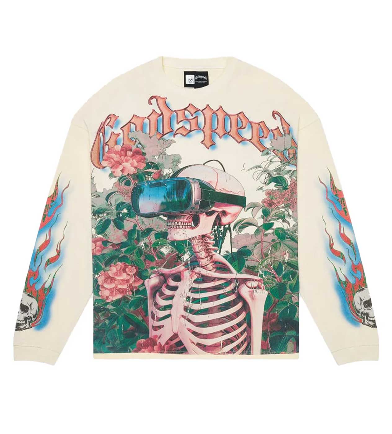 Godspeed Vision Flowers VVS L/S Tee Bone – Restock AR