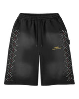 HMDD Crystal 3/4 Shorts Black