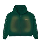 HMDD Crystal Zip Up Green Bean