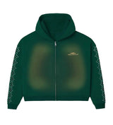 HMDD Crystal Zip Up Green Bean